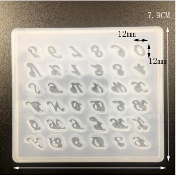 Multi style Pendant Silicone Mold button number letter Resin Silicone Mould handmade DIY Jewelry Making epoxy resin molds