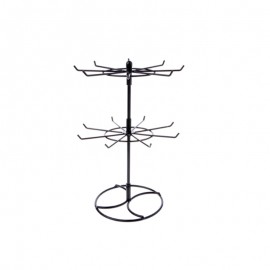 Multifunctional Metal Necklace Chain Bracelet Rotation Holder Jewelry Display Stand Rack Hanger