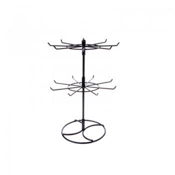 Multifunctional Metal Necklace Chain Bracelet Rotation Holder Jewelry Display Stand Rack Hanger
