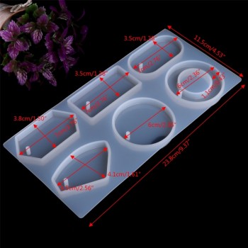 Silicone Mold Mould Epoxy Resin Jewelry Sweater Chain Pendant Making Tool Hole