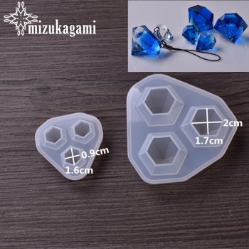 1pcs/lot Silicone Mold Resin Molds For DIY Small Diamond Pendant Pendant Diamond Die Mould DIY for Jewelry