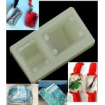 Rectangle Cabochon Silicon 4 Holes Mold Mould Epoxy Resin Jewelry Pendant Bracelet Making resin molds for jewelry