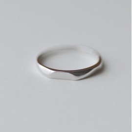 Flyleaf 100% 925 Sterling Silver Jewelry Fashion Glossy Rhombic Open Ring Simple Wedding Rings  Bague Femme