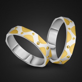 Fashion Classic Wedding Ring Solid 925 Sterling Silver Engagement Ring for Women Sterling Silver Couple Ring Wholesale Jewelry