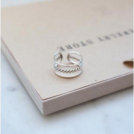 New Arrival 925 Sterling Silver Three Retro Rings for Women Jewelry Fashion Open Adjustable Finger Ring Free Shipping