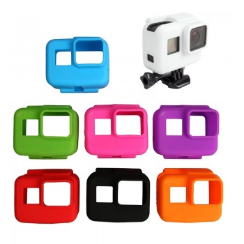 Colorful Soft Silicone Rubber Frame Protective Case for GoPro Hero 5 6 7 Black Protective Cover for Go Pro 5 Camera Accessories