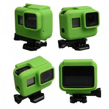 Colorful Soft Silicone Rubber Frame Protective Case for GoPro Hero 5 6 7 Black Protective Cover for Go Pro 5 Camera Accessories
