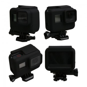 Colorful Soft Silicone Rubber Frame Protective Case for GoPro Hero 5 6 7 Black Protective Cover for Go Pro 5 Camera Accessories