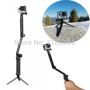 3-Way Monopod Arm Mount Adjustable stand Bracket Handheld Grip 3 Way Tripods For GoPro Hero 7 6 5 4/3+ SJ4000 SJ5000 Xiaomi Yi