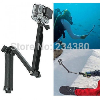 3-Way Monopod Arm Mount Adjustable stand Bracket Handheld Grip 3 Way Tripods For GoPro Hero 7 6 5 4/3+ SJ4000 SJ5000 Xiaomi Yi