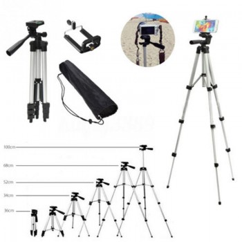 Aluminum Professional Telescopic Camera Tripod Stand Holder For Digital Camera Camcorder Tripod For iPhone Samsung Smart Phone