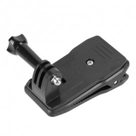 PC Material 360 Degree Rotatable Quick Attach Bag Holder Clip Multi-functional Backpack Clamp with Screw for GoPro 4 3+ 3