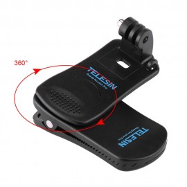 360 Degree Rotary Hat Belt Backpack Clip Clamp Mount For Gopro Hero 4 Session/4/3+/ Hero 3/ Hero 2 Action Camera Accessories