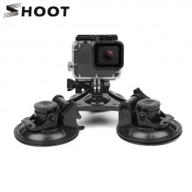 SHOOT Large/Small Size Car Windshield Suction Cup for GoPro Hero 6 5 7 Session Sjcam H9 Yi 4K Action Camera Tripod Holder Mount