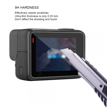 Tempered Glass Protector Film for Gopro Hero 6 5 Lens Cover+LCD Screen Protective Film For Go Pro Hero 6 5 Black Accessories
