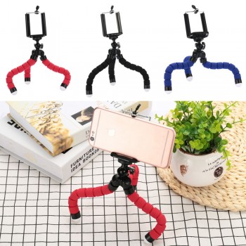 Lensoul Mini Flexible Sponge Octopus Tripod For iPhone For Xiaomi Smartphone Tripod For Gopro Camera Accessory With Phone Clip