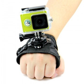 Glove Wrist Band 360 Degree Swivel Rotation Hand Strap Belt Tripod Mount For GoPro Hero 7/6/5/4/3+ For Go Pro SJCAM GP127L