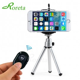 Roreta Mobile Phone mini tripod Stand Bluetooth Remote monopod tripods For mini Digital Camera tripod Phone Desktop Holder