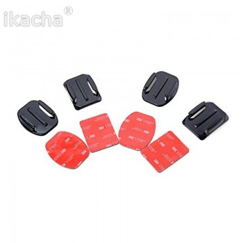 New Arrival For GoPro HERO 4 Accessories Flat, 8 pcs Flat Curved Adhesive Mount Helmet Accessories For Gopro Hero