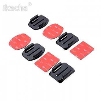New Arrival For GoPro HERO 4 Accessories Flat, 8 pcs Flat Curved Adhesive Mount Helmet Accessories For Gopro Hero