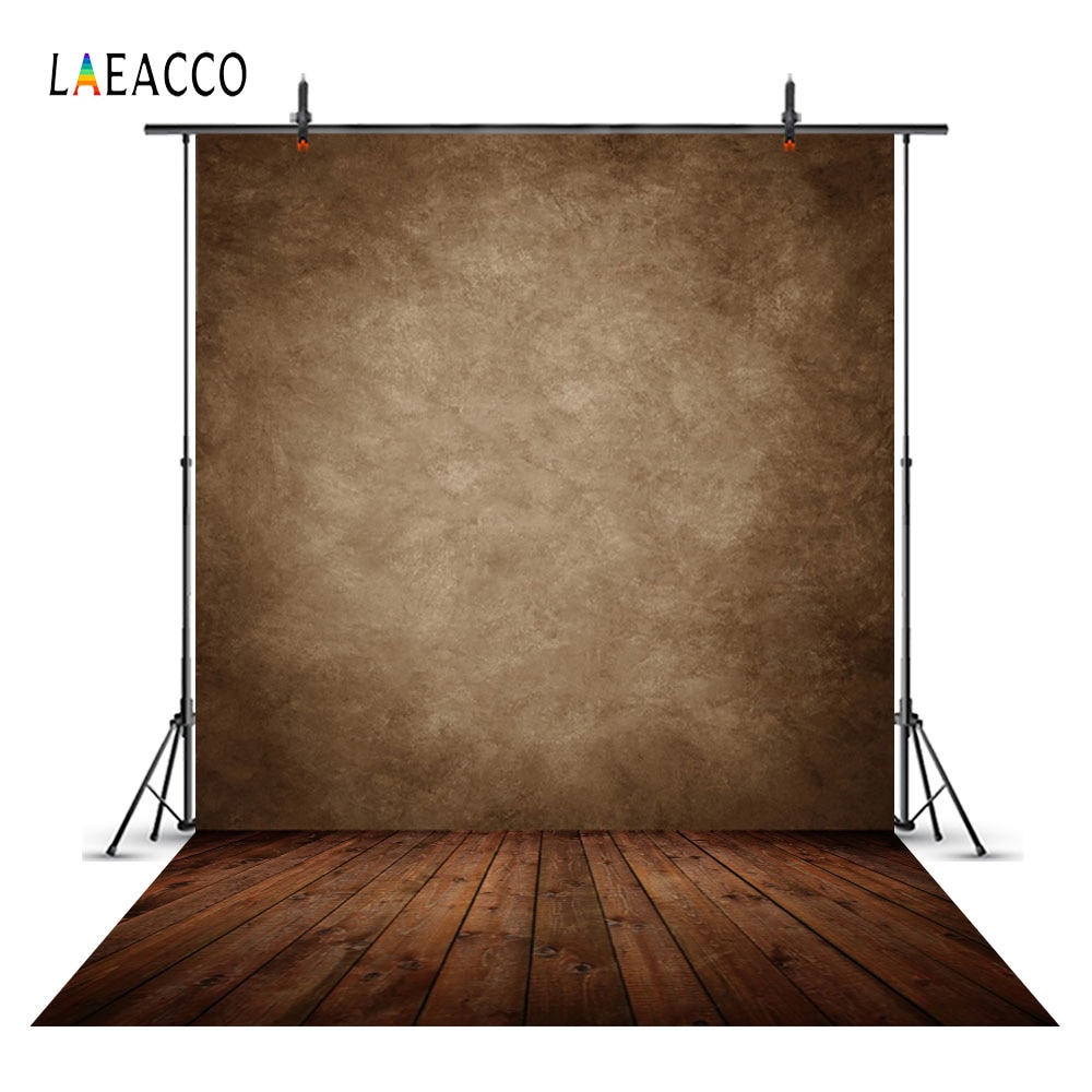 Laeacco Gradient Solid Wall Wooden Floor Portrait Photography Backgrounds Customized Photographic Backdrops For Photo Studio