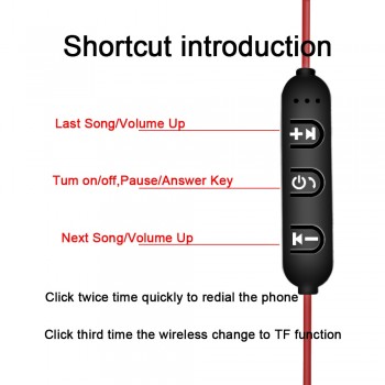 Newest SGA Wireless Bluetooth Earphone Neckband Sport with Mic Earphones Handsfree Headset Earphone Earphone for iPhone Samsung