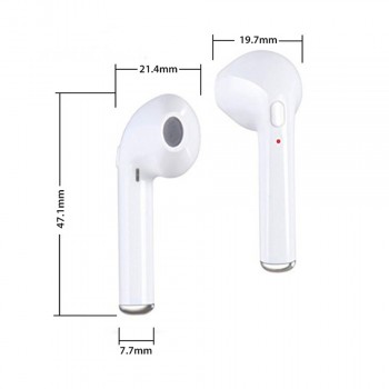 i7 i7s TWS Wireless Bluetooth Earphones  In-Ear Music Earbuds Set  Stereo Headset for iphone X 6 7 8 Samsung Xiaomi Retail Box