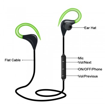 BT7 Bluetooth Earphone Wireless Headphones Mini Handsfree Bluetooth Headset With Mic Hidden Earbuds For iPhone all Smart Phone