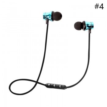 CUJMH electroplating wireless sports Bluetooth earphone in-ear explosive magnetic Bluetooth headphone.