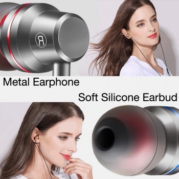 DUSZAKE In-Ear Headphones For Xiaomi Earphone For Phone Stereo Bass Headset Metal Wired Earphone HiFi Headphones Mic for Samsung