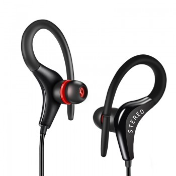 GSDUN Stereo Earphone Headphones Super Bass Sport Ear Hook Headset With Microphone Handsfree Running Headphone for Mobile Phones