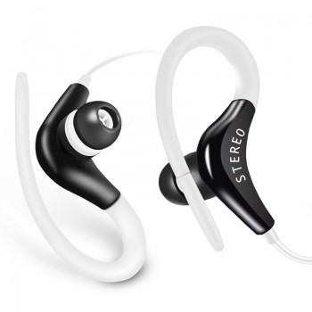 GSDUN Stereo Earphone Headphones Super Bass Sport Ear Hook Headset With Microphone Handsfree Running Headphone for Mobile Phones