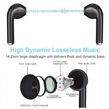 CASEIER I7S Wireless Bluetooth Earphone HIFI Wireless Earphones With Charging Box Case Auriculares bluetooth inalambrico Headset