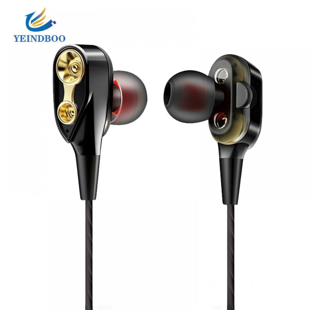 Inear Earphones Dual Driver Headset Running HIFI Auricular Audifonos HIFI Music Bass Earbuds For Phone Computer for xiaomi