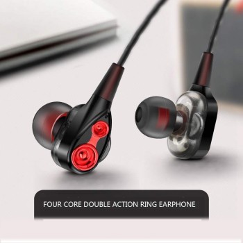 Inear Earphones Dual Driver Headset Running HIFI Auricular Audifonos HIFI Music Bass Earbuds For Phone Computer for xiaomi