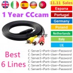 HD cccam Cline for 1 year Europe Free Satellite ccam Account Share Sever Italy/Spain/Dutch/Germany IKS 1year TV Paypal 6 Cable
