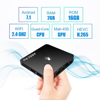 Google TV Box A95X Pro 2G 16G Smart Android 7.1 TV Box Voice Control Amlogic S905W WiFi LAN Media Player PK X96mini X96 mini