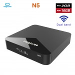 Magicsee N5 Android 7.1 TV BOX  Amlogic S905X Quad-core 4K Resolution 2GB RAM 16GB ROM 2.4G 5G WiFi  Set Top Box