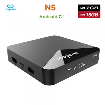Magicsee N5 Android 7.1 TV BOX  Amlogic S905X Quad-core 4K Resolution 2GB RAM 16GB ROM 2.4G 5G WiFi  Set Top Box