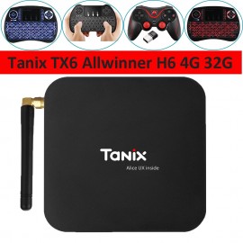 Tanix TX6 TV Box Allwinner H6 4GB DDR3 32GB EMMC 2.4GHz 5GHz WiFi BT4.1 Support 4K H.265 Bluetooth 4.0 WIFI Android 7.0 TV BOX
