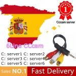 HD DVB-S2 6 lines CCcams Clines for 1 Year Europe support Satellite TV Receiver GTmedia V8 Nova V7S V9 Freesat V7 Ccam Italy