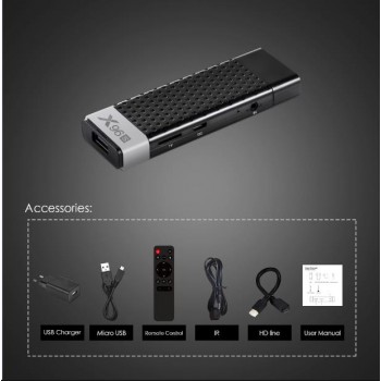 New X96S Mini PC Android 8.1 TV Box Amlogic S905Y2 DDR4 4GB RAM 32GB ROM TV Stick 5G WiFi Bluetooth 4.2 4K HD Smart Media Player