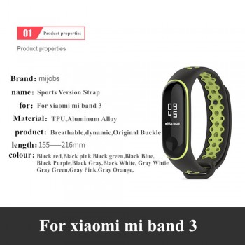 Sport Mi Band 3 Strap wrist strap for Xiaomi mi band 3 sport Silicone Bracelet for xiaomi Mi band 3 band3 smart watch bracelet