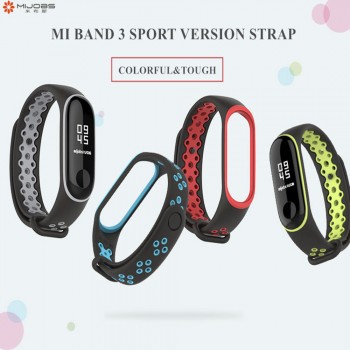 Sport Mi Band 3 Strap wrist strap for Xiaomi mi band 3 sport Silicone Bracelet for xiaomi Mi band 3 band3 smart watch bracelet