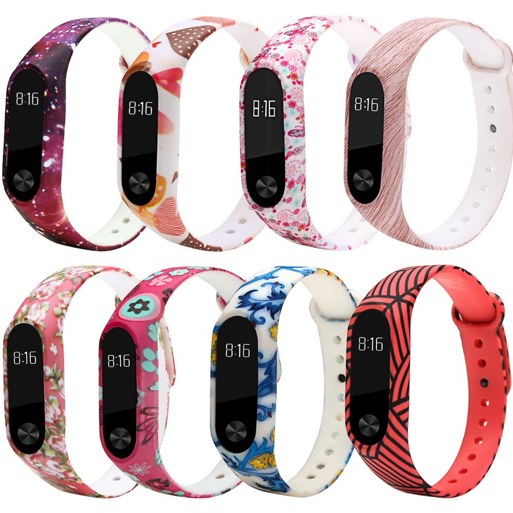 Miband 2 Strap Belt Silicone pulseira Colorful Wristband wriststrap for Mi Band 2 Smart Bracelet for Xiaomi Mi Band 2
