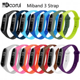 BOORUI Mi Band 3 Strap wrist strap for Xiaomi mi band 3 Silicone Miband 3 accessories Colorful pulsera correa Mi 3 replacement