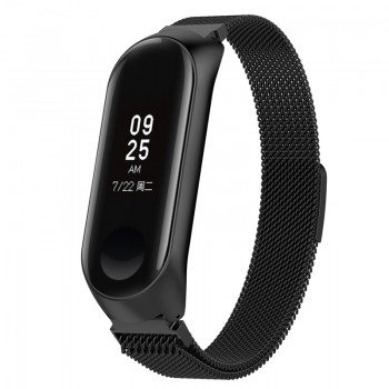 Rovtop Strap For Xiaomi Mi Band 3 Strap For Xiaomi Miband 3 Bracelet For Xiaomi Mi Band 3 Magnet Metal Stainless Steel