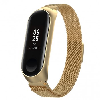 Rovtop Strap For Xiaomi Mi Band 3 Strap For Xiaomi Miband 3 Bracelet For Xiaomi Mi Band 3 Magnet Metal Stainless Steel