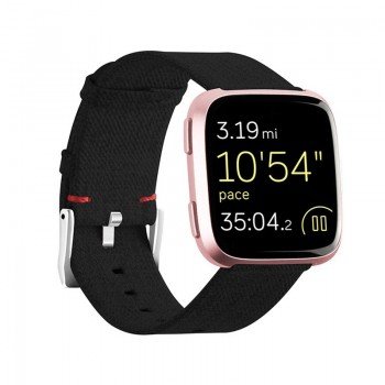 Durable Fashion Nylon Fabric Replacement Wristband Wrist Bands Watch Band Strap Accessories for Fitbit Versa Sport Smartband