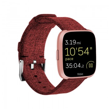 Durable Fashion Nylon Fabric Replacement Wristband Wrist Bands Watch Band Strap Accessories for Fitbit Versa Sport Smartband